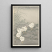 Fünf Küken - Ohara Koson — gerahmtes Bild an der Wand