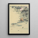 Frosch und Kaulquappen - Ohara Koson — gerahmtes Bild an der Wand