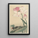 Gallinule mit Lotusblumen - Ohara Koson — gerahmtes Bild an der Wand