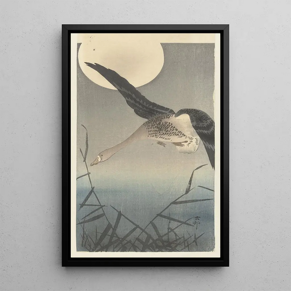 Gänse - Ohara Koson — gerahmtes Bild an der Wand