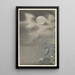 Kräuter und Blumen bei vollem Mond - Ohara Koson — gerahmtes Bild an der Wand