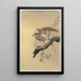 Falke - Ohara Koson — gerahmtes Bild an der Wand