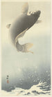 Springender Karpfen - Ohara Koson — Ansicht des Kunstwerks
