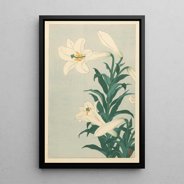 Lys - Ohara Koson — gerahmtes Bild an der Wand