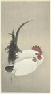 Hahn und Huhn - Ohara Koson — Ansicht des Kunstwerks
