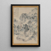 Temple Shrinji - Okada Beisanjin — gerahmtes Bild an der Wand
