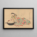 La Lettre - Okumura Masanobu — gerahmtes Bild an der Wand