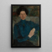 Portrait von Maria Koniewska-Kalinowska 1875-1968 Malerin - Olga Boznańska — gerahmtes Bild an der Wand