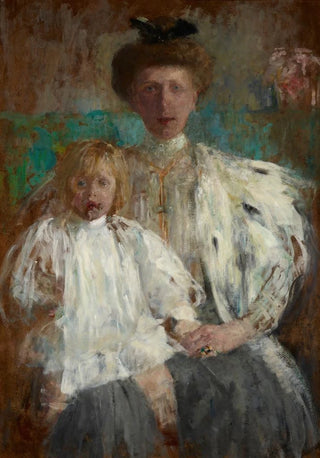 Olga Boznanska - Portrait of Julia Puget ne Kwilecka with Her Son Jacek.webp