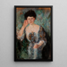Portrait de Mme Horain - Olga Boznańska — gerahmtes Bild an der Wand