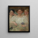 Portrait von drei Schwestern - Olga Boznańska — gerahmtes Bild an der Wand