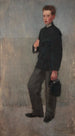Portrait eines Jungen im Schuluniform - Olga Boznańska — Ansicht des Kunstwerks
