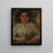 Portrait einer älteren Dame - Olga Boznańska — gerahmtes Bild an der Wand