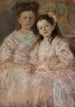 Portrait der Mädchen Helena Chmielarczyk und Wadysawa Chmielarczyk - Olga Boznańska — Ansicht des Kunstwerks