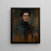 Selbstporträt - Olga Boznańska — gerahmtes Bild an der Wand