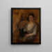 Studie einer weiblichen Figur - Olga Boznańska — gerahmtes Bild an der Wand
