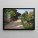 Ein Gartenweg der Riviera Palace Hotels bei Monte Carlo - Olga Wisinger-Florian — gerahmtes Bild an der Wand