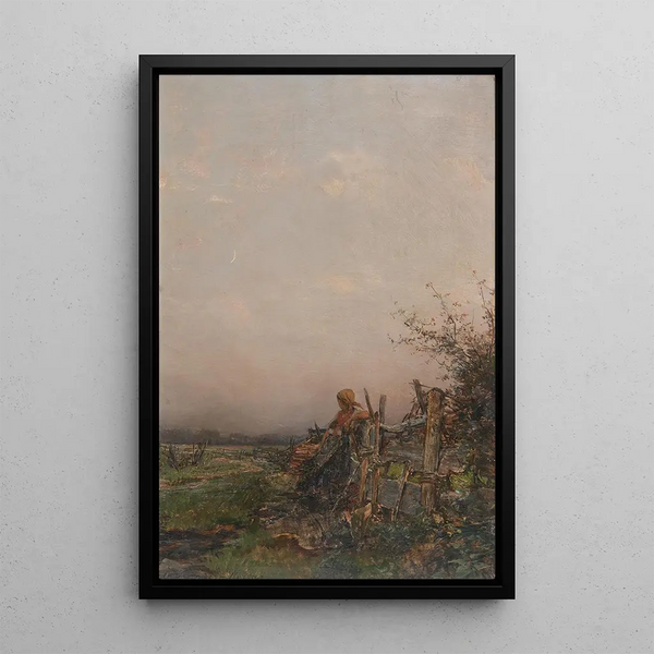 Dämmerung - Olga Wisinger-Florian — gerahmtes Bild an der Wand