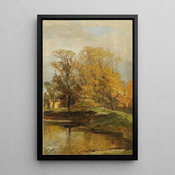 Landschaftsstudie - Olga Wisinger-Florian — gerahmtes Bild an der Wand