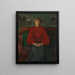 Portrait des Künstlers Kris Laache Torne - Oluf Wold-Torne — gerahmtes Bild an der Wand