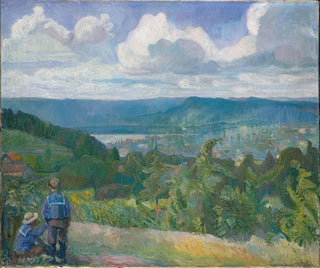 Ansicht von Kristianiadalen - Oluf Wold-Torne — Ansicht des Kunstwerks
