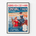 Onival-sur-Mer | Vintage-Poster — gerahmtes Bild an der Wand