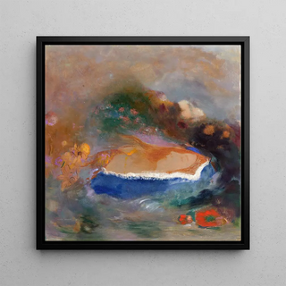 Ophélie avec un voile bleu dans l'eau - Odilon Redon