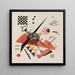 Orange - Wassily Kandinsky — gerahmtes Bild an der Wand
