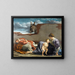 Repos sur la fuite en Égypte - Orazio Gentileschi — gerahmtes Bild an der Wand