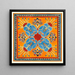 Assyrisches Ornament-Gemälde - Elizabeth A Nedwill — gerahmtes Bild an der Wand