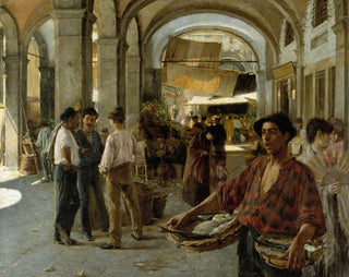 Oscar Bjrck - A Venetian Covered Market.webp