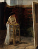 Modell weiblich in einem Atelier - Oscar Björck — Ansicht des Kunstwerks