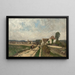 Landschaft bei Grez-sur-Loing - Oscar Trn — gerahmtes Bild an der Wand