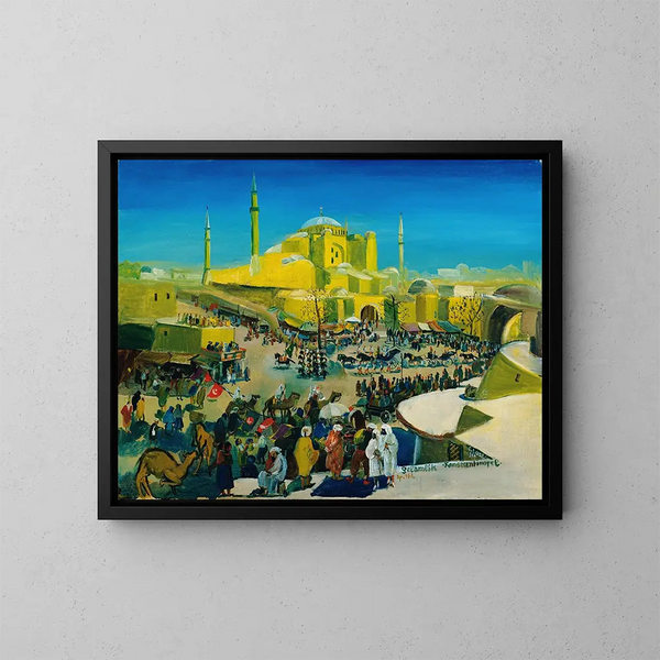Der Selamlik in Konstantinopel - Oskar Laske — gerahmtes Bild an der Wand