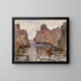 Kanal in Dordrecht - Oskar Laske — gerahmtes Bild an der Wand