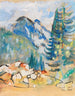 Berglandschaft Gemälde I - Oskar Moll — Ansicht des Kunstwerks