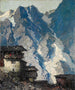 Berghof vor einer eisigen Landschaft - Oskar Mulley — Ansicht des Kunstwerks