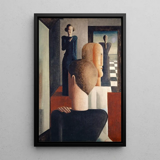 Oskar Schlemmer - Interior with Five Figures Roman.webp