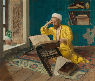 Osman Hamdi Bey - Islamic theologian with Quran.webp