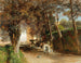 Nachmittag im Park der Villa Torlonia in Frascati - Oswald Achenbach — Ansicht des Kunstwerks