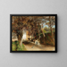Nachmittag im Park der Villa Torlonia in Frascati - Oswald Achenbach — gerahmtes Bild an der Wand