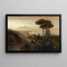 Vue sur le Vésuve - Oswald Achenbach — gerahmtes Bild an der Wand