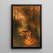 Im Park in der Nähe des Brunnens der Villa Torlonia in Frascati bei Rom - Oswald Achenbach — gerahmtes Bild an der Wand