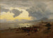 Sonnenuntergang am Ufer - Oswald Achenbach — Ansicht des Kunstwerks