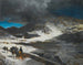 L'auberge du Grand Saint-Bernard dans les Alpes - Oswald Achenbach — Ansicht des Kunstwerks