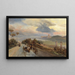Via Cassia bei Rom - Oswald Achenbach — gerahmtes Bild an der Wand