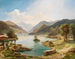 Landschaftsbild mit See im Norden Italiens - Othmar Brioschi — Ansicht des Kunstwerks