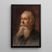 Portrait des Konzert- und Dirigentenprofessors Julius Stockhausen - Ottilie Wilhelmine Roederstein — gerahmtes Bild an der Wand