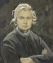 Selbstporträt mit verschränkten Armen - Ottilie Wilhelmine Roederstein — Ansicht des Kunstwerks