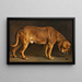 Ein Broholmer-Hund, der eine Käfer betrachtet - Otto Bache — gerahmtes Bild an der Wand